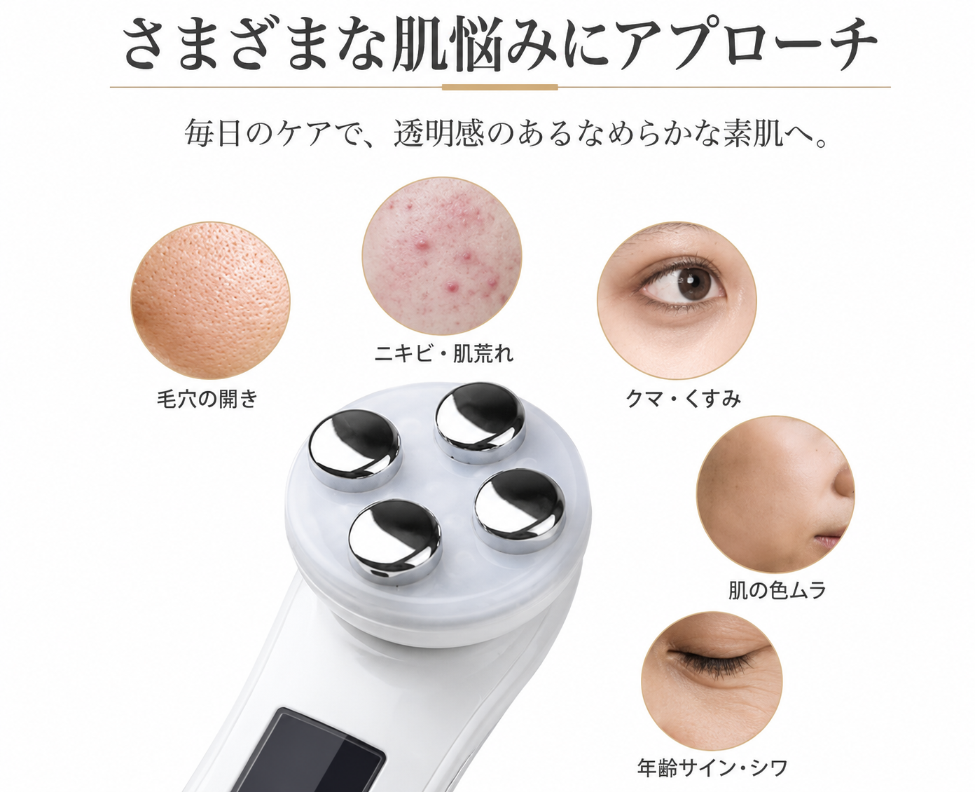 【満足度No.1】VELARIS N°1™ EMS・RF・LED搭載｜ハリ・ツヤ・毛穴ケア・自宅サロン美顔器
